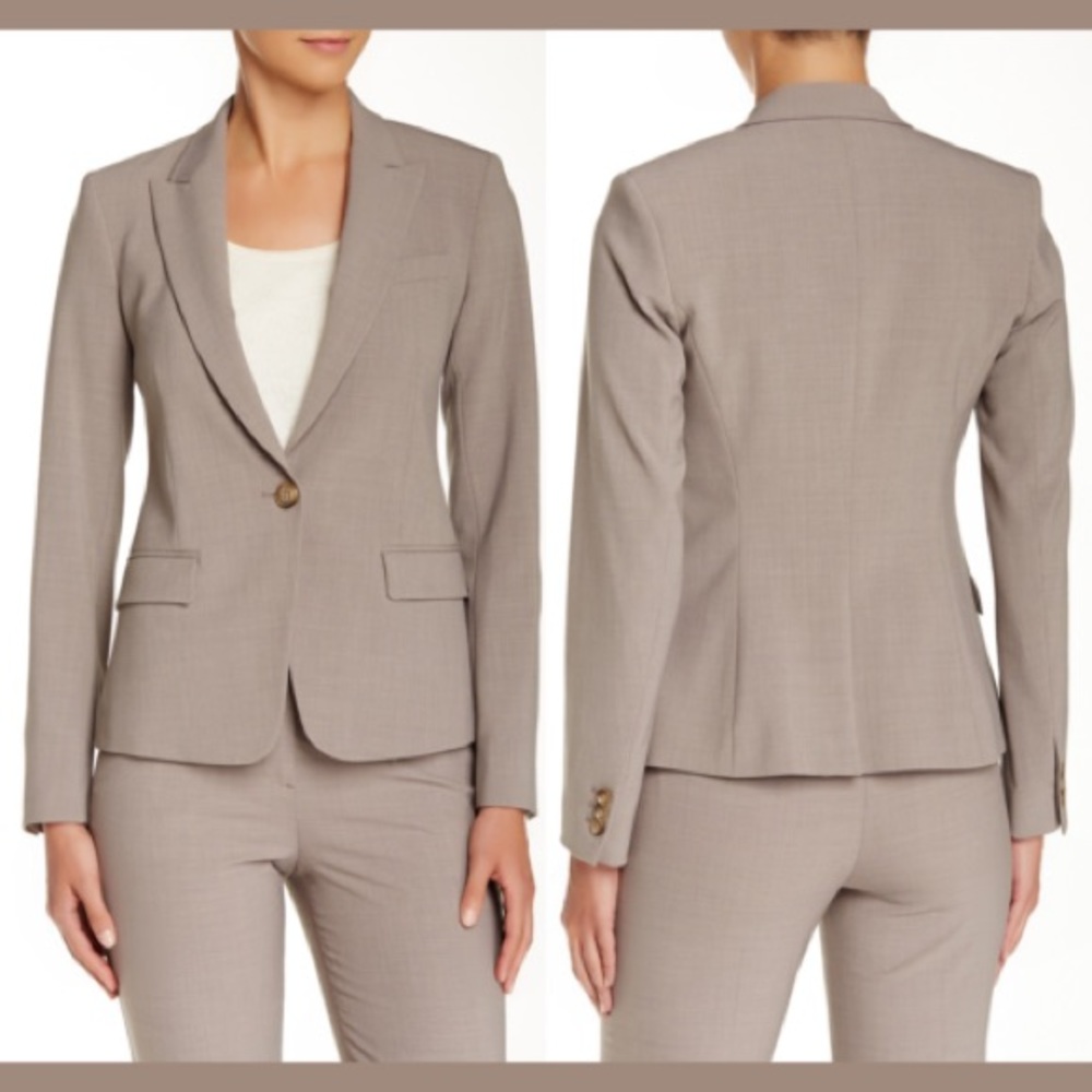 Theory Gabe B 2 Urban Blazer in Grey Oats Size 6